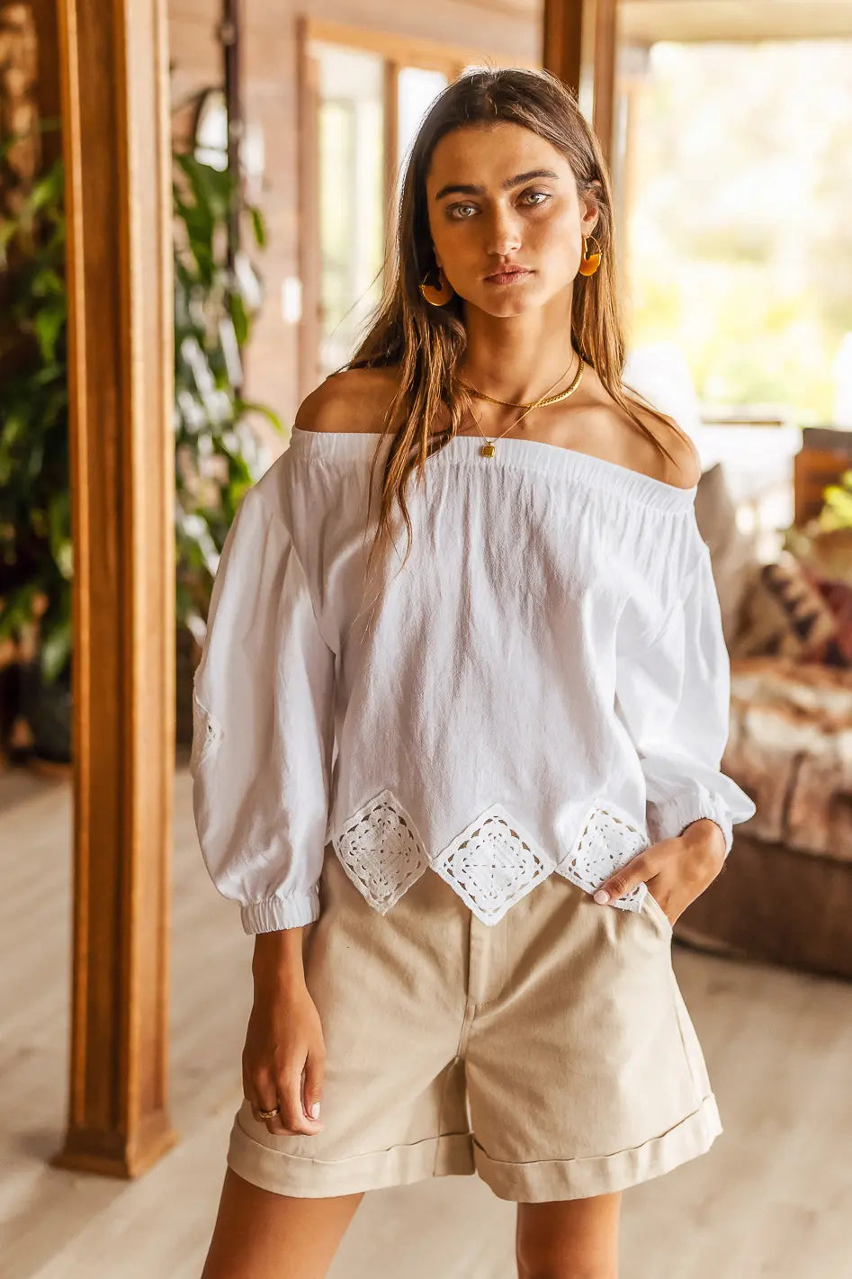 Wren Shorts in Tan - FINAL SALE