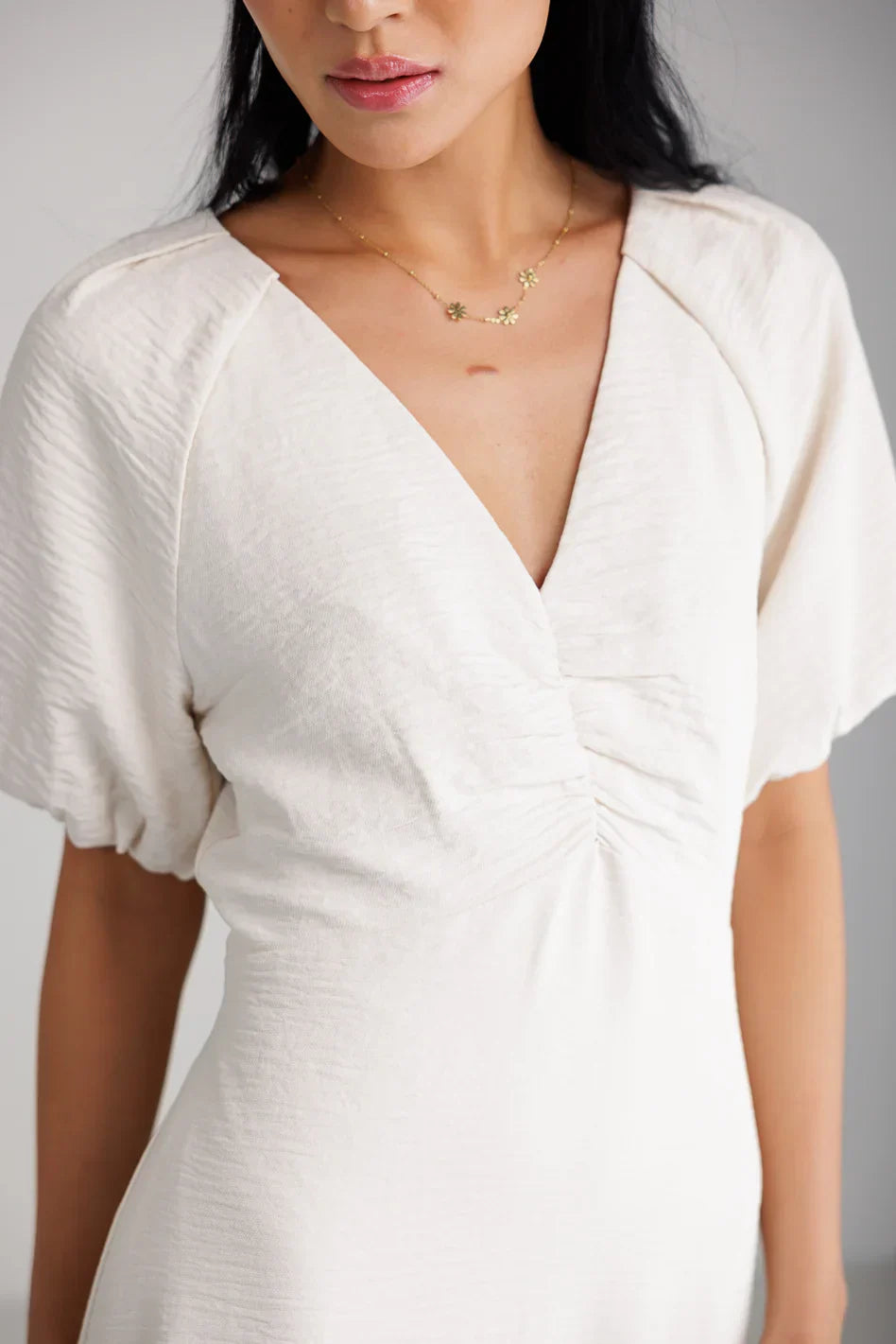 Maeve Midi Dress in Cream - FINAL SALE