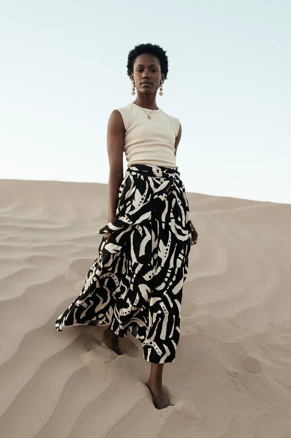 Noco Abstract Print Skirt - FINAL SALE
