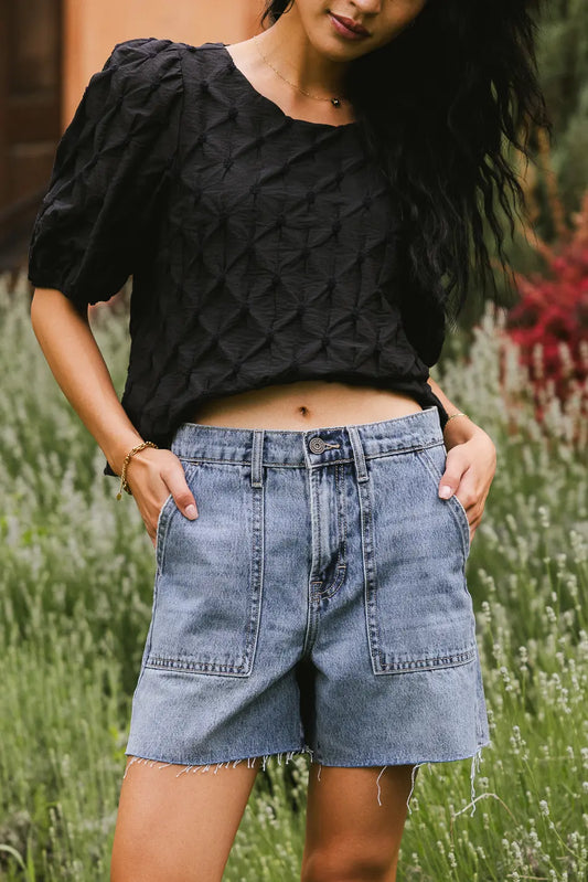Gracey High Rise Dad Shorts - FINAL SALE