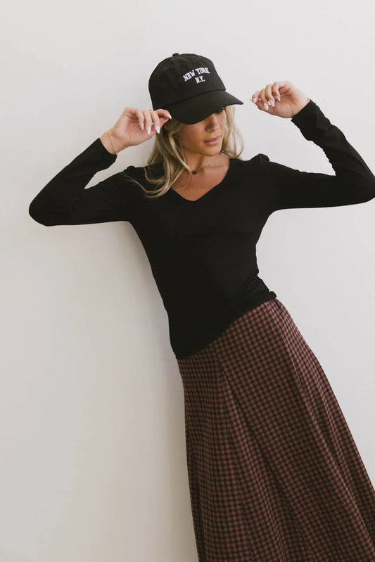 Iris Basic Top in Black - FINAL SALE