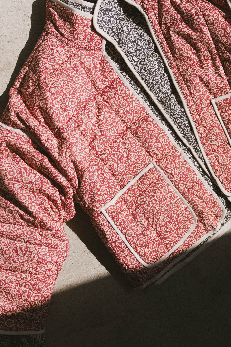 Kadee Quilted Jacket in Burgundy - FINAL SALE