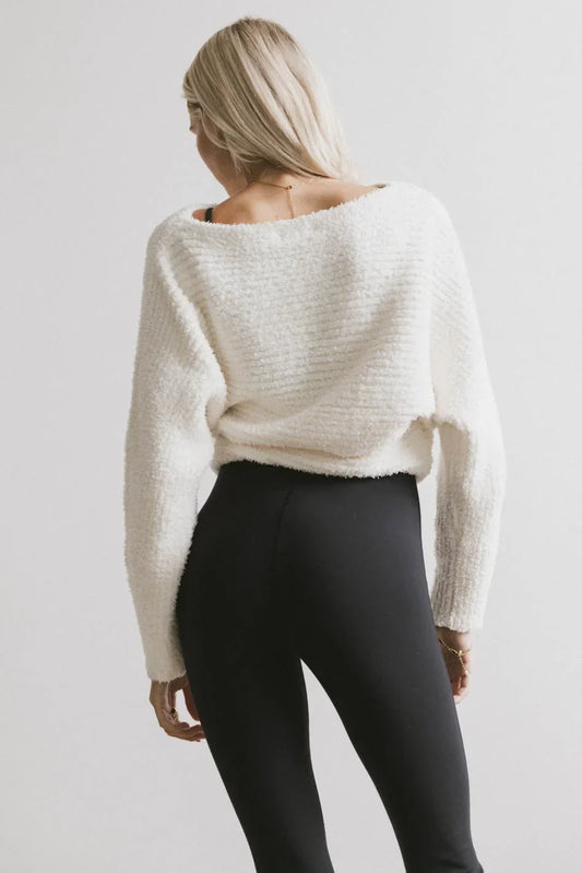 Calia Knit Sweater in Cream - FINAL SALE