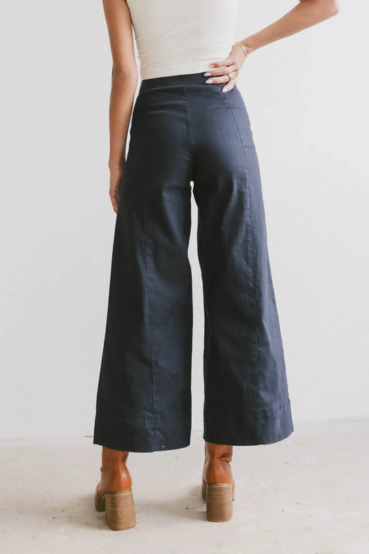 Aspen Wide Leg Pants in Navy - FINAL SALE