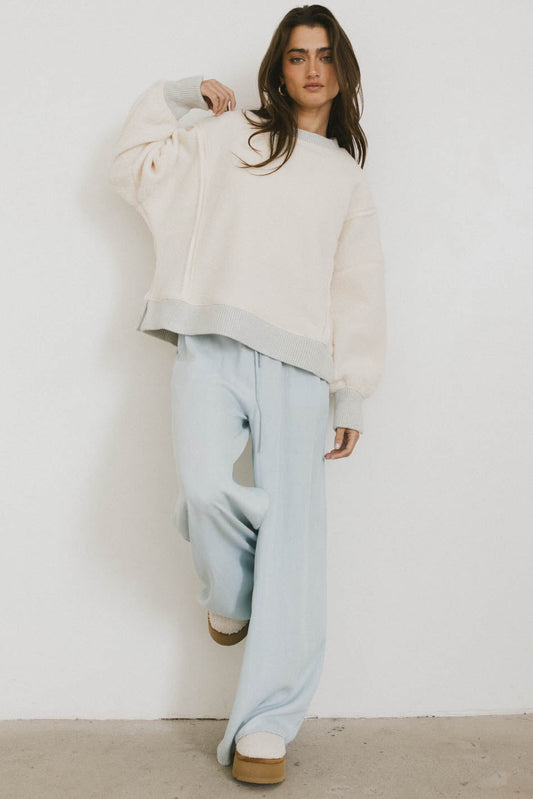 Luisa Wide Leg Pants in Blue - FINAL SALE