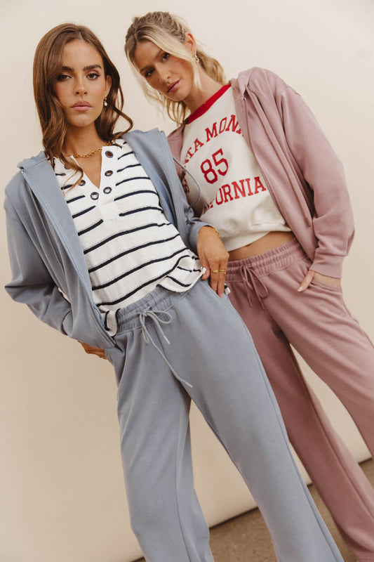 Balance Zip Up Hoodie in Mauve - FINAL SALE