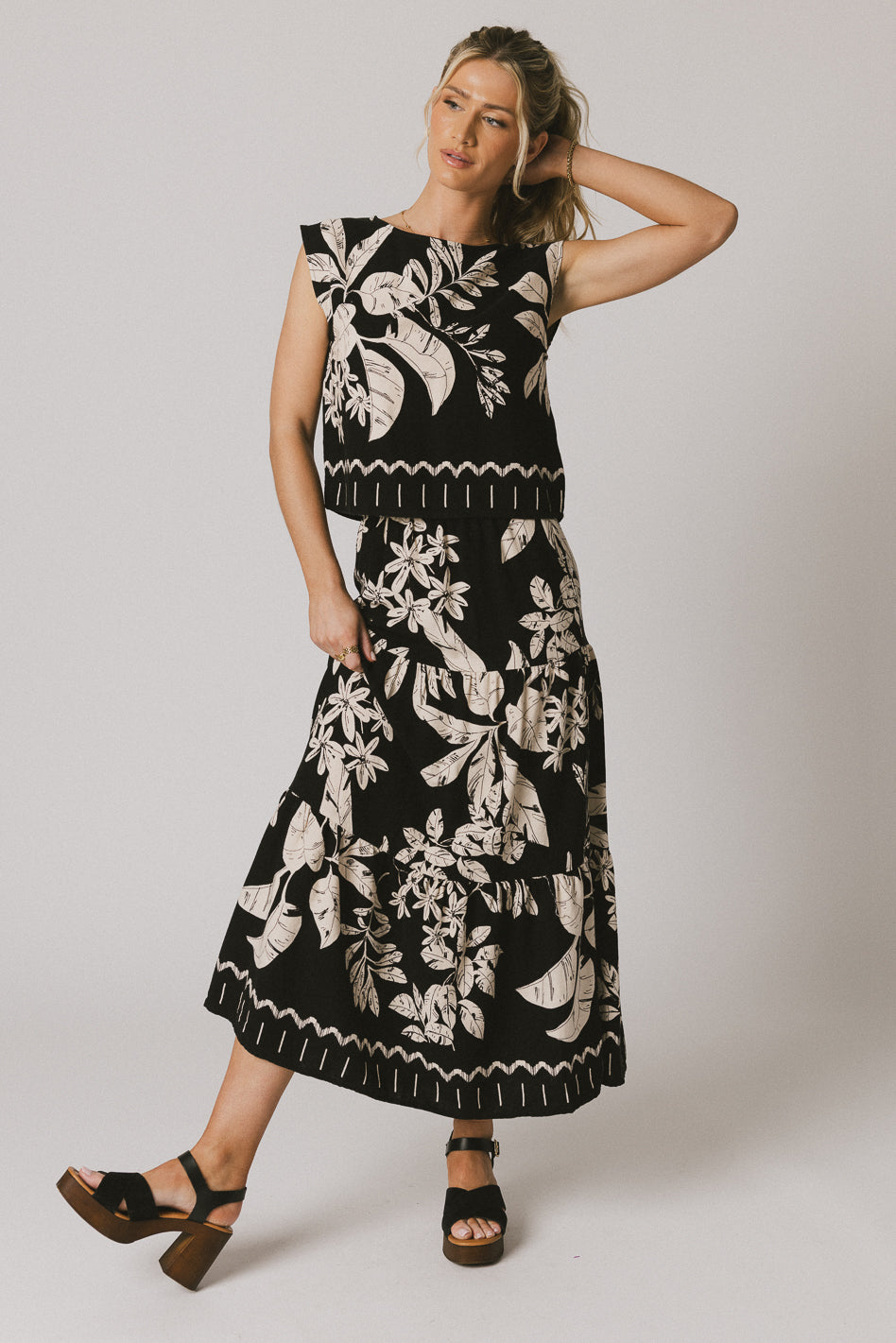 Tikki Abstract Maxi Skirt - FINAL SALE