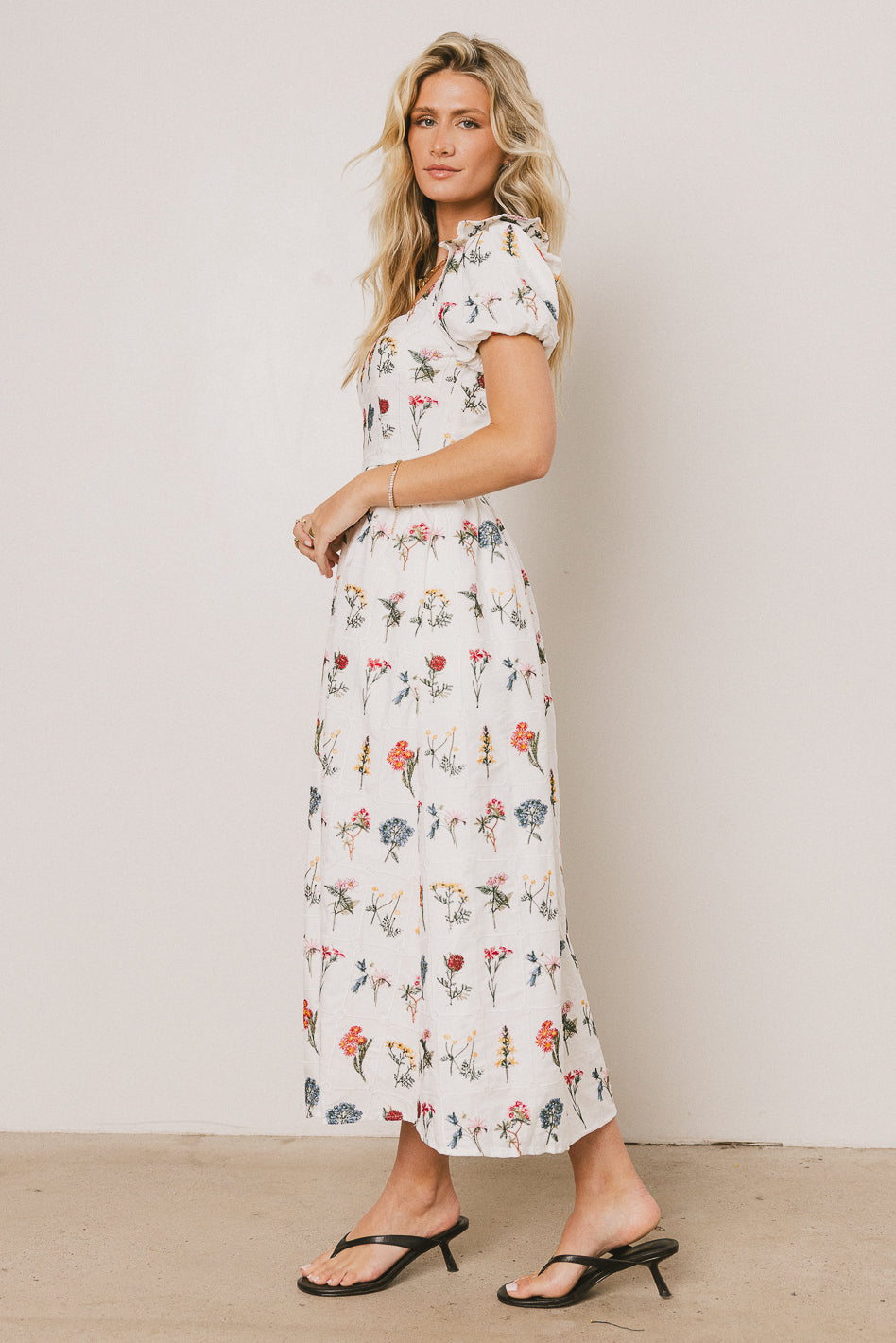 Jayce Embroidered Floral Maxi Dress - FINAL SALE