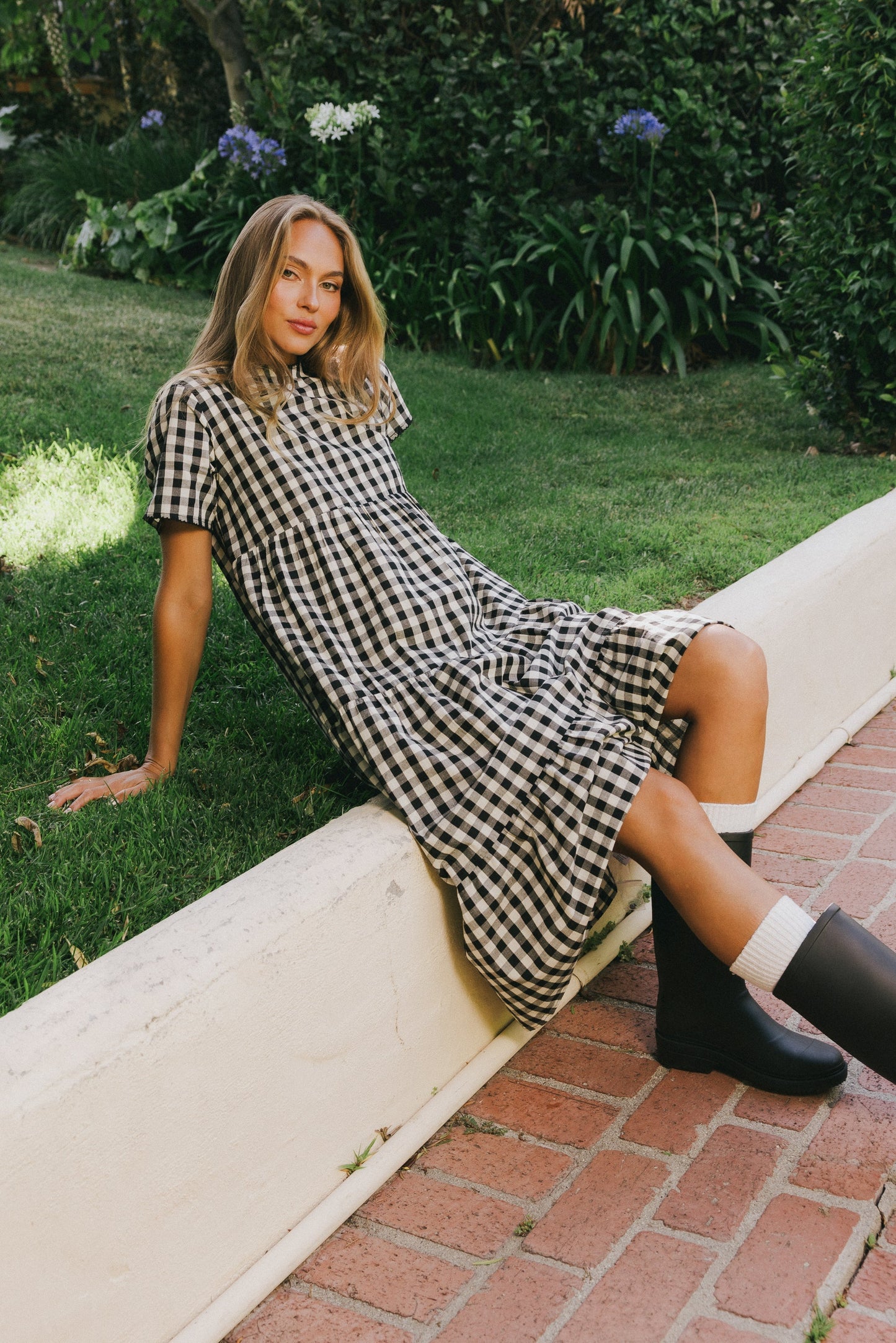 Keyla Plaid Midi Dress - FINAL SALE