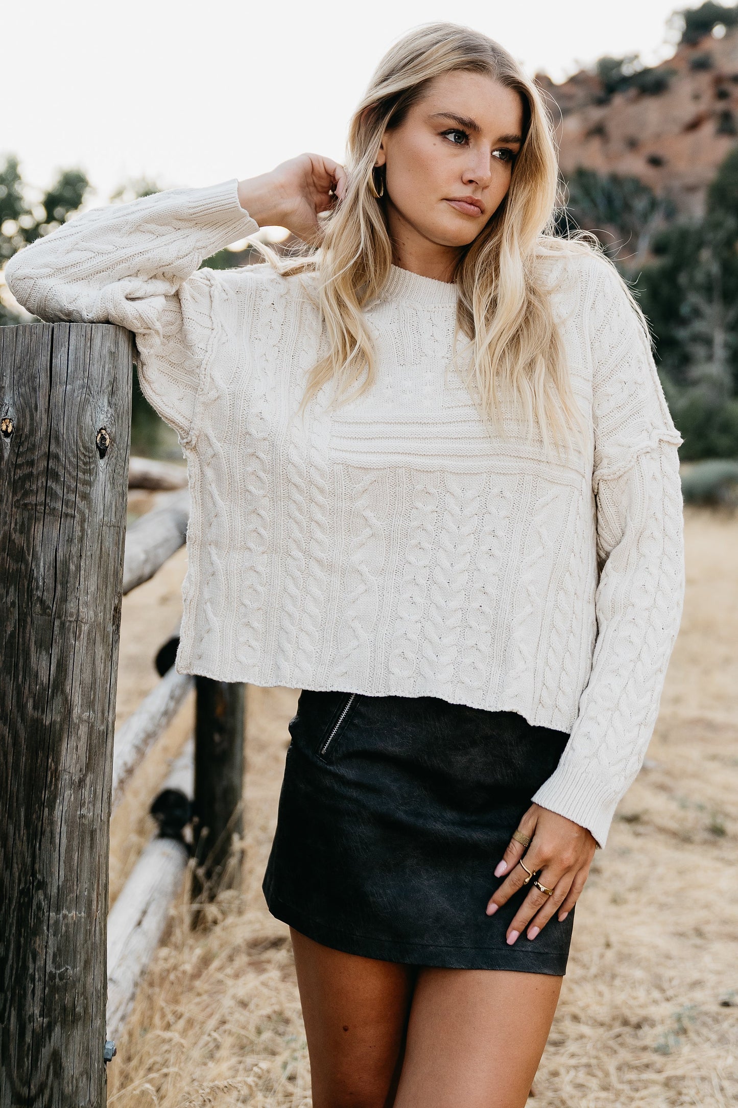 Ruthie Leather Mini Skirt - FINAL SALE
