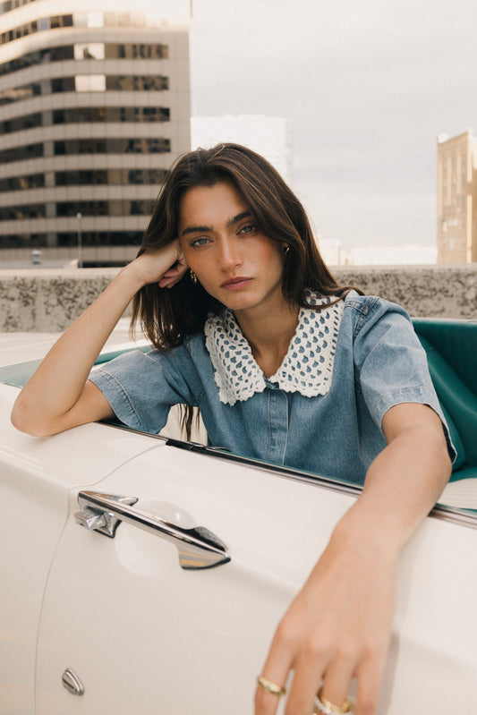 Pierce Denim Blouse