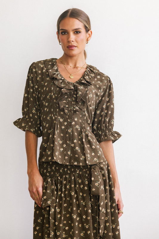 Xander Floral Blouse - FINAL SALE