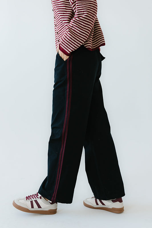 Franklin Striped Joggers in Navy