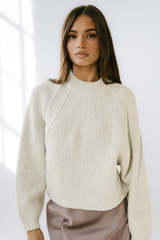 Shayla Knit Sweater in Ivory - FINAL SALE
