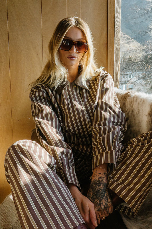 Carla Striped Wide Leg Pants