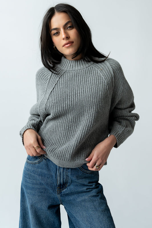 Shayla Knit Sweater in Grey
