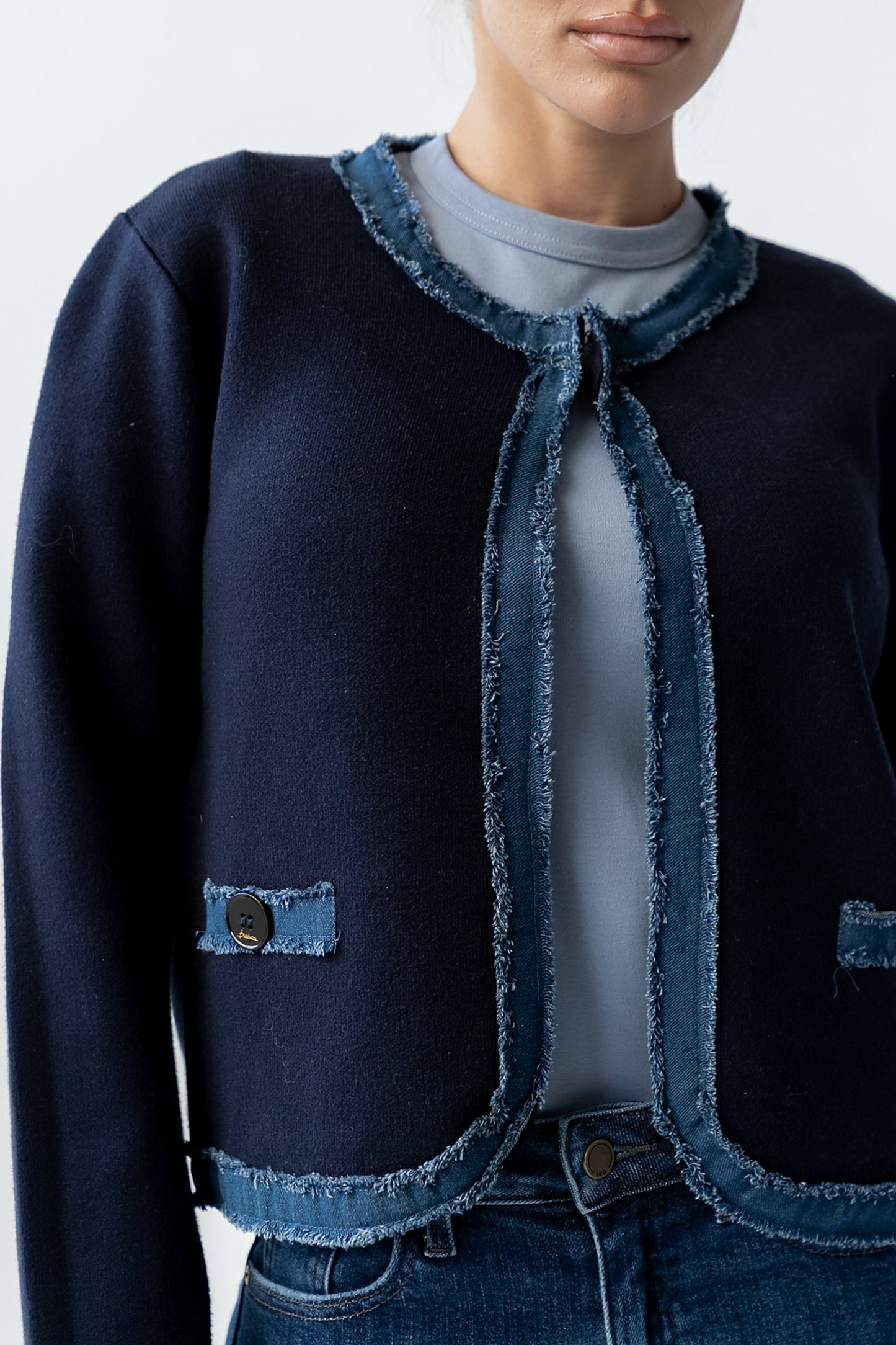 Topaz Contrast Cardigan