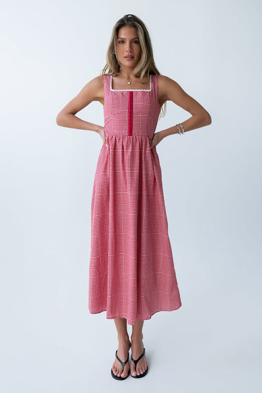 Kenzy Plaid Midi Dress