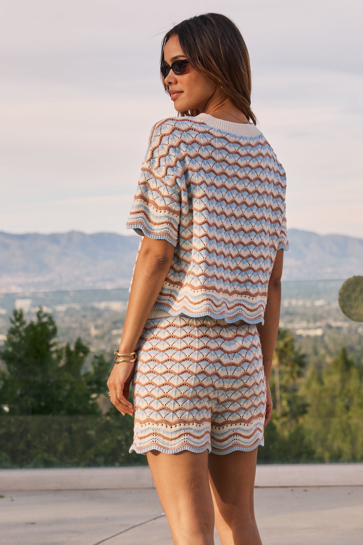 Maizey Scalloped Knit Top