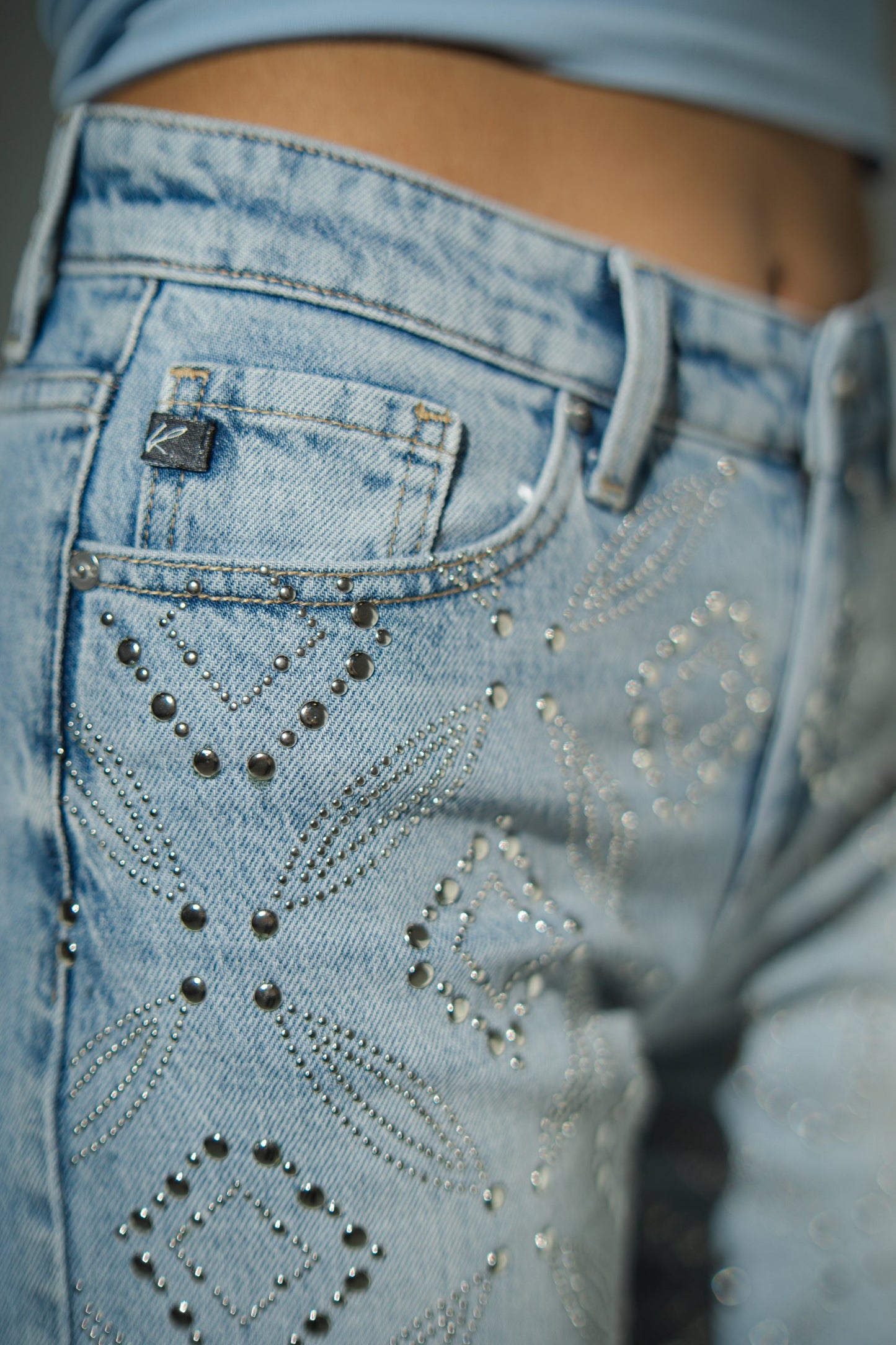 Sydney Studded Denim Shorts