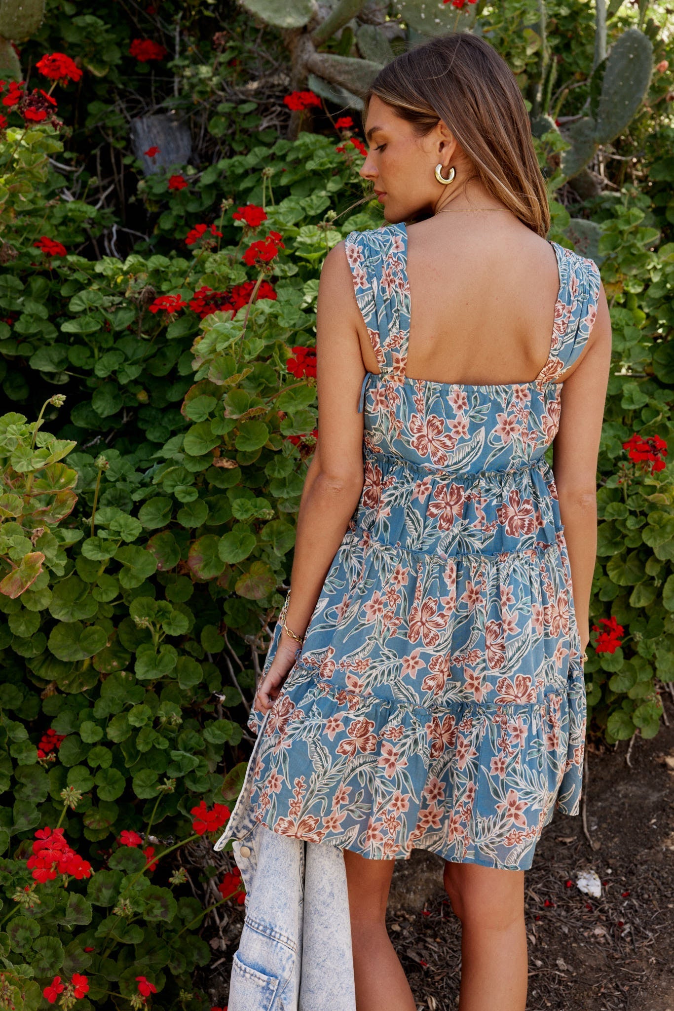 Shawn Floral Mini Dress in Teal - FINAL SALE