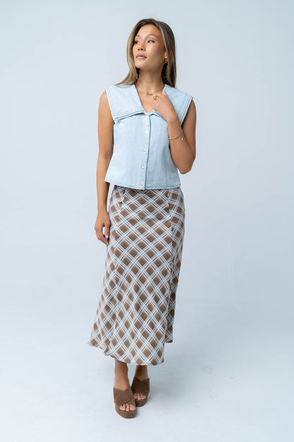Zadie Plaid Maxi Skirt