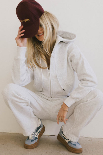 Ezra Zip Up in Grey - FINAL SALE