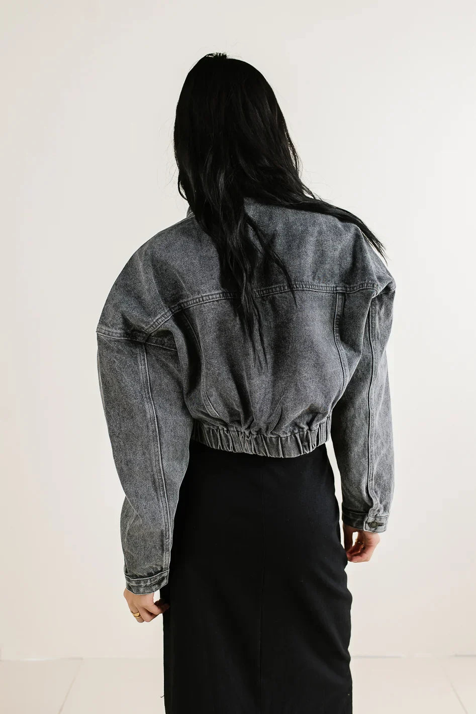 Hayes Cropped Denim Jacket - FINAL SALE