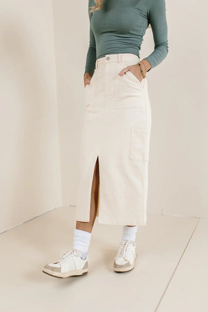 Khloe Cargo Denim Skirt - FINAL SALE