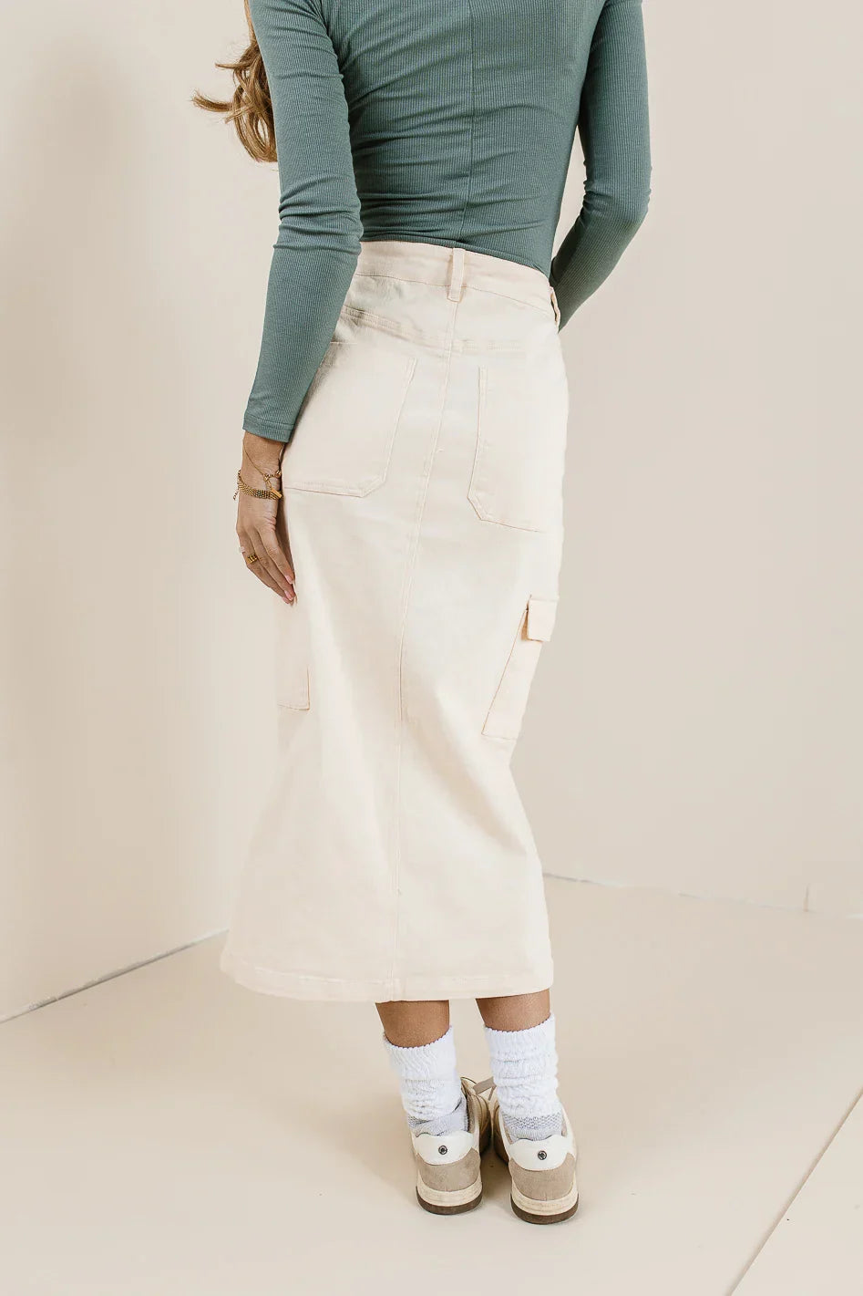 Khloe Cargo Denim Skirt - FINAL SALE