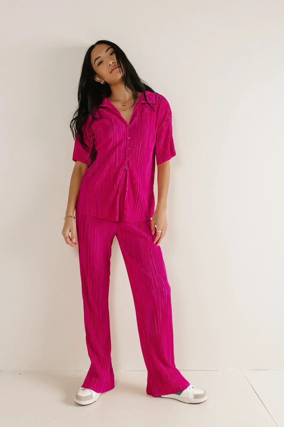 Clara Ribbed Pants in Pink - FINAL SALE