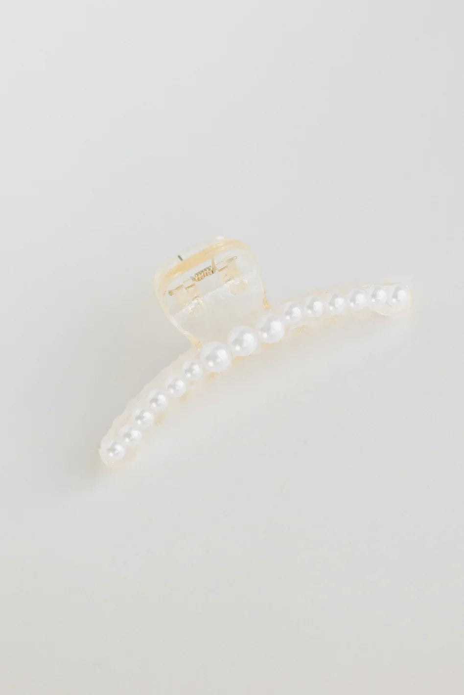White Pearl Claw Clip in Large - FINAL SALE