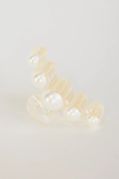 Oversized Pearl Claw Clip in Large - FINAL SALE