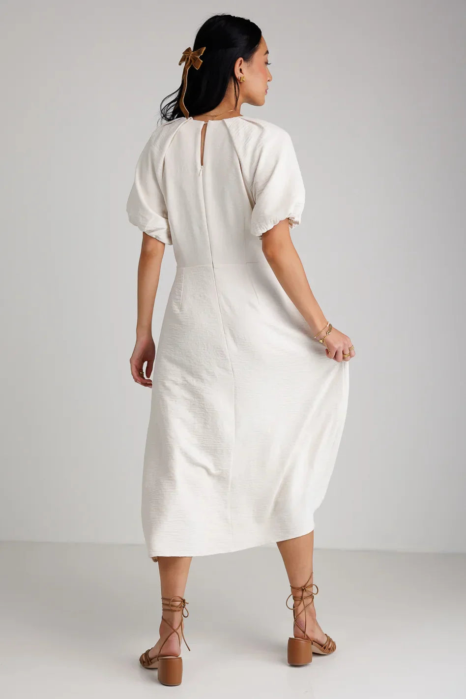Maeve Midi Dress in Cream - FINAL SALE