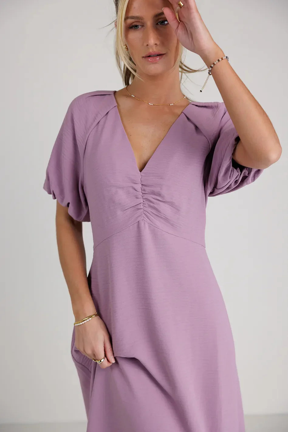 Maeve Midi Dress in Lavender - FINAL SALE