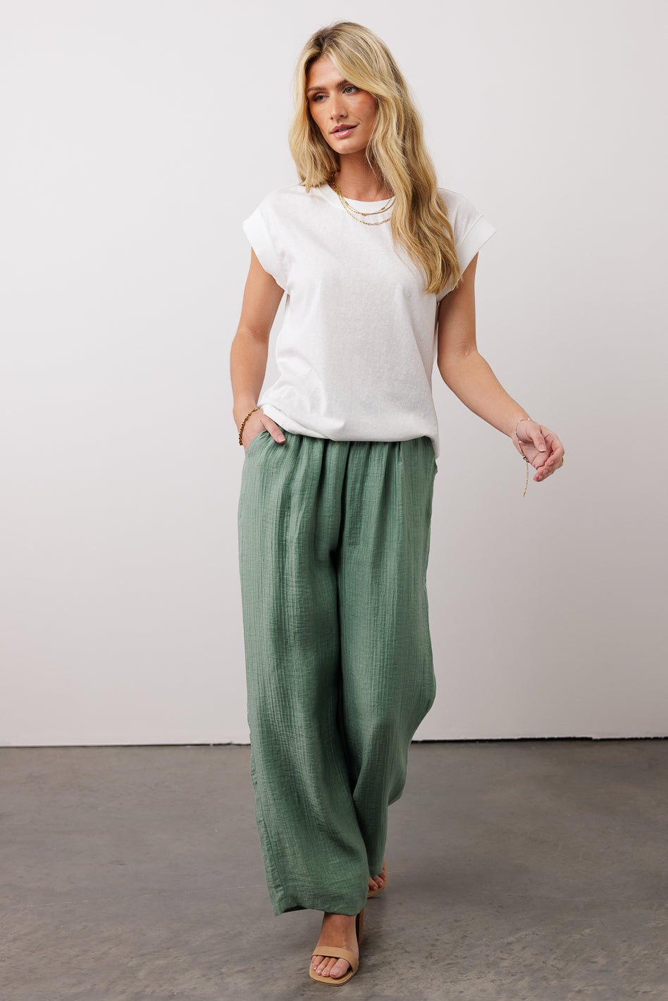 Jennilyn Pants in Sage - FINAL SALE