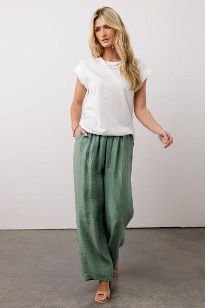 Jennilyn Pants in Sage - FINAL SALE