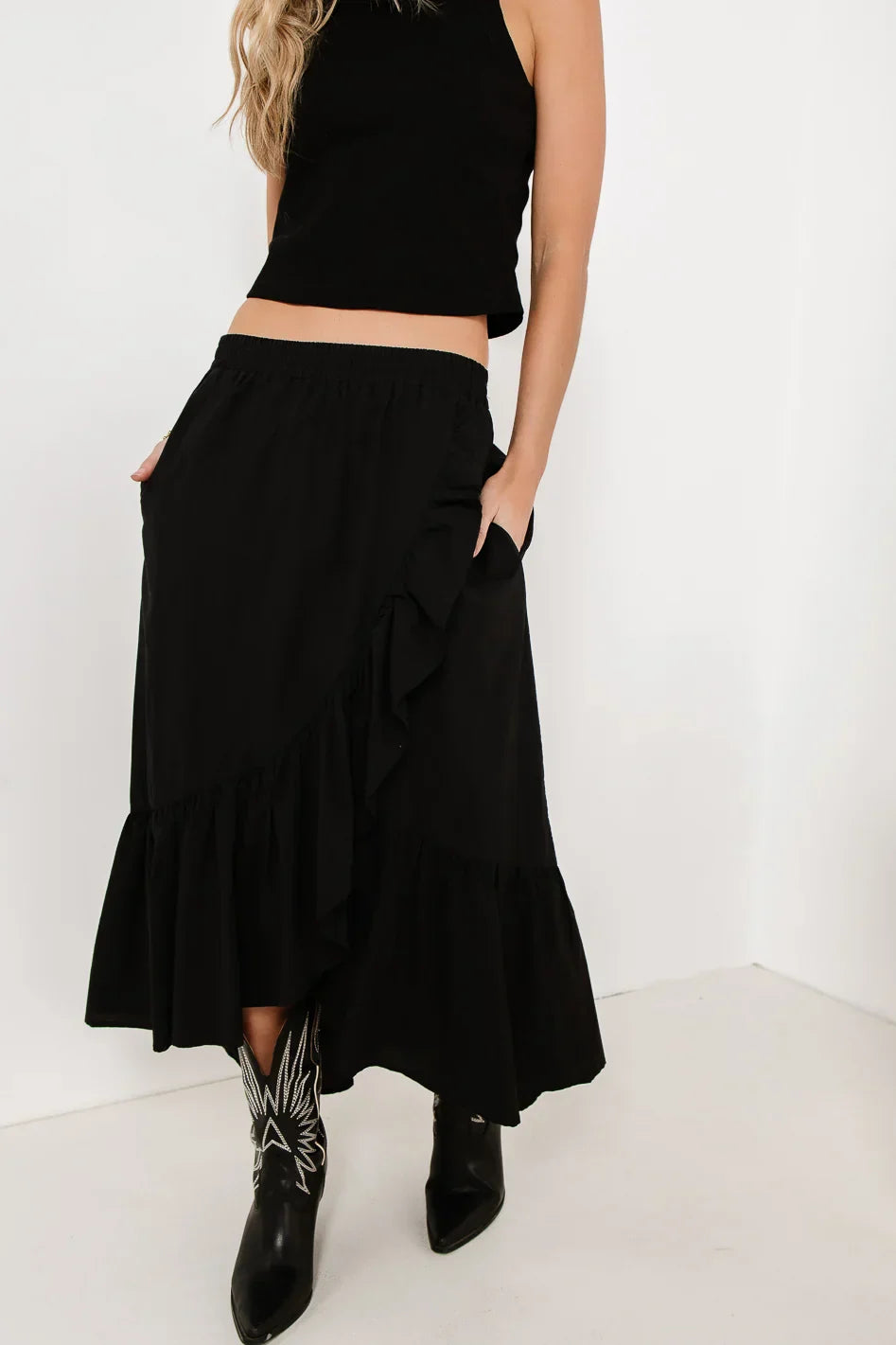 Arabella Maxi Skirt in Black - FINAL SALE