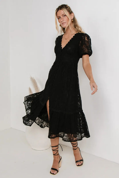 Rowan Lace Dress in Black - FINAL SALE