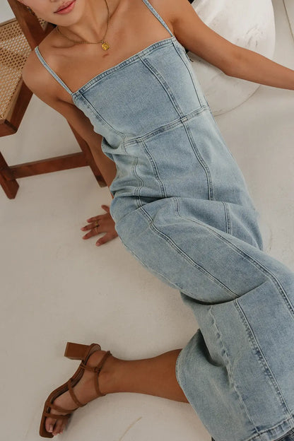 Maxine Denim Midi Dress - FINAL SALE