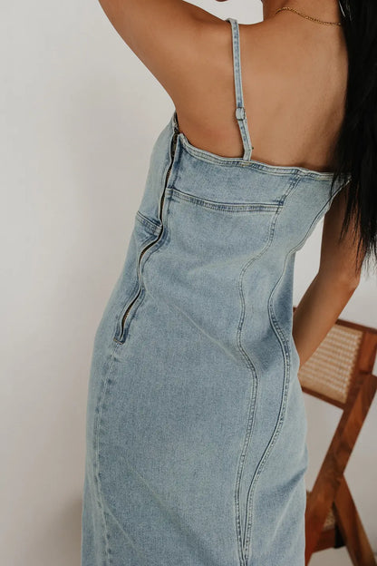 Maxine Denim Midi Dress - FINAL SALE