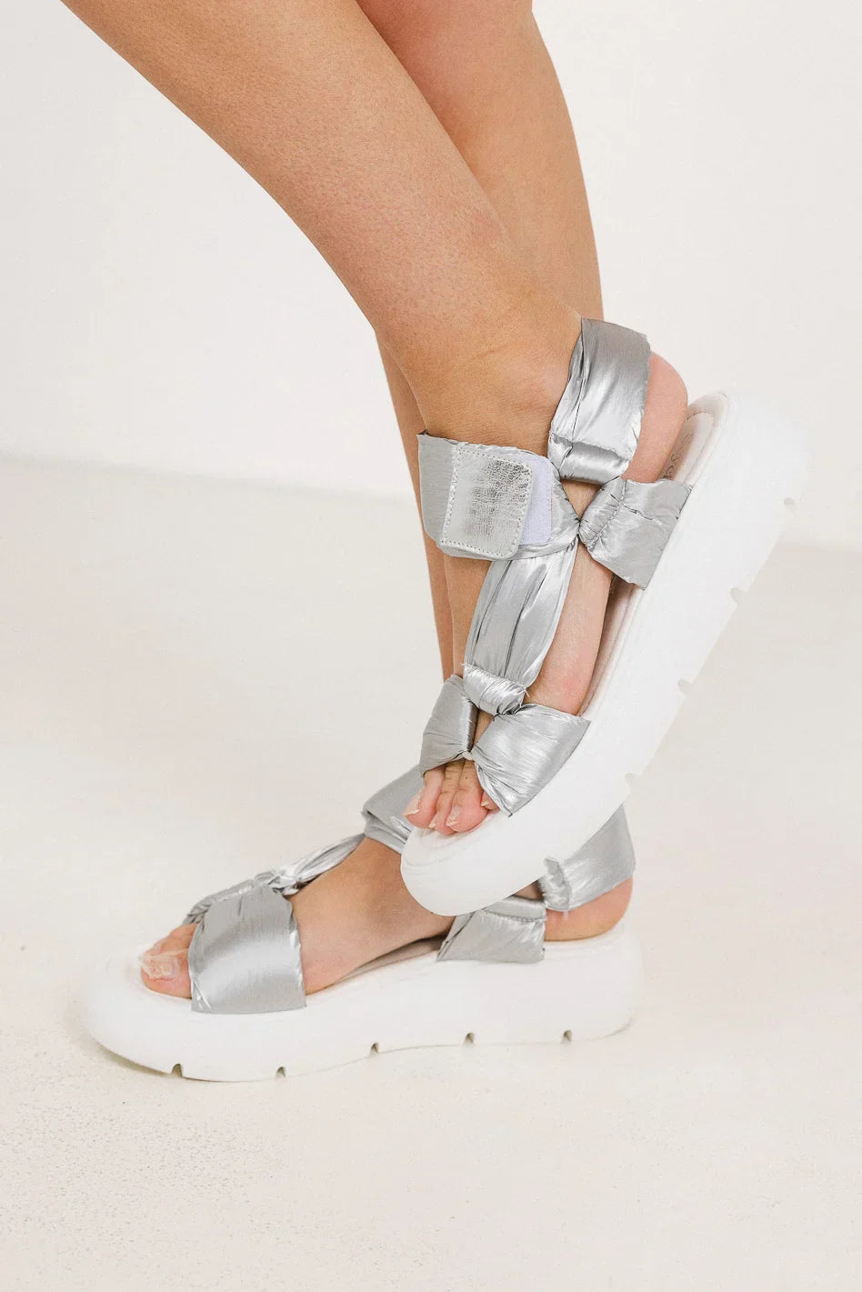 Seychelles Light Up Platform Sandals in Silver - FINAL SALE