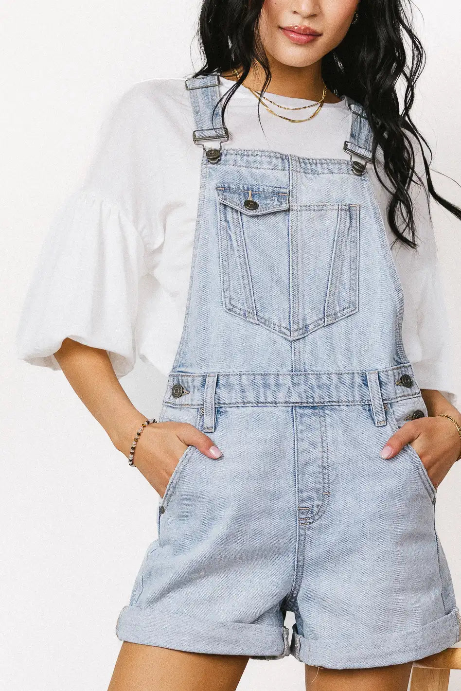 Reagan Denim Shortalls - FINAL SALE