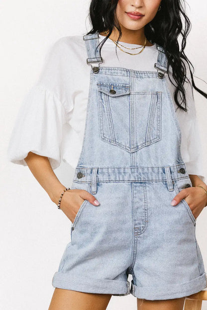 Reagan Denim Shortalls - FINAL SALE