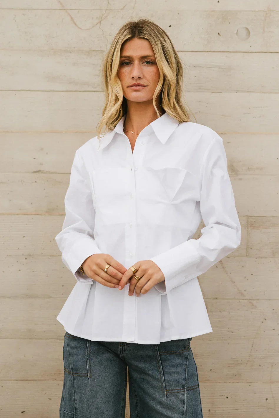 Valerie Corseted Button Up - FINAL SALE