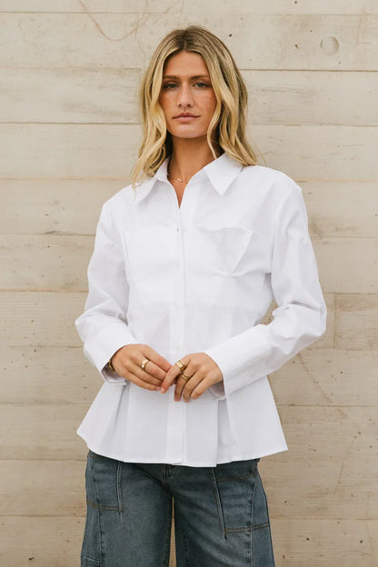 Valerie Corseted Button Up - FINAL SALE