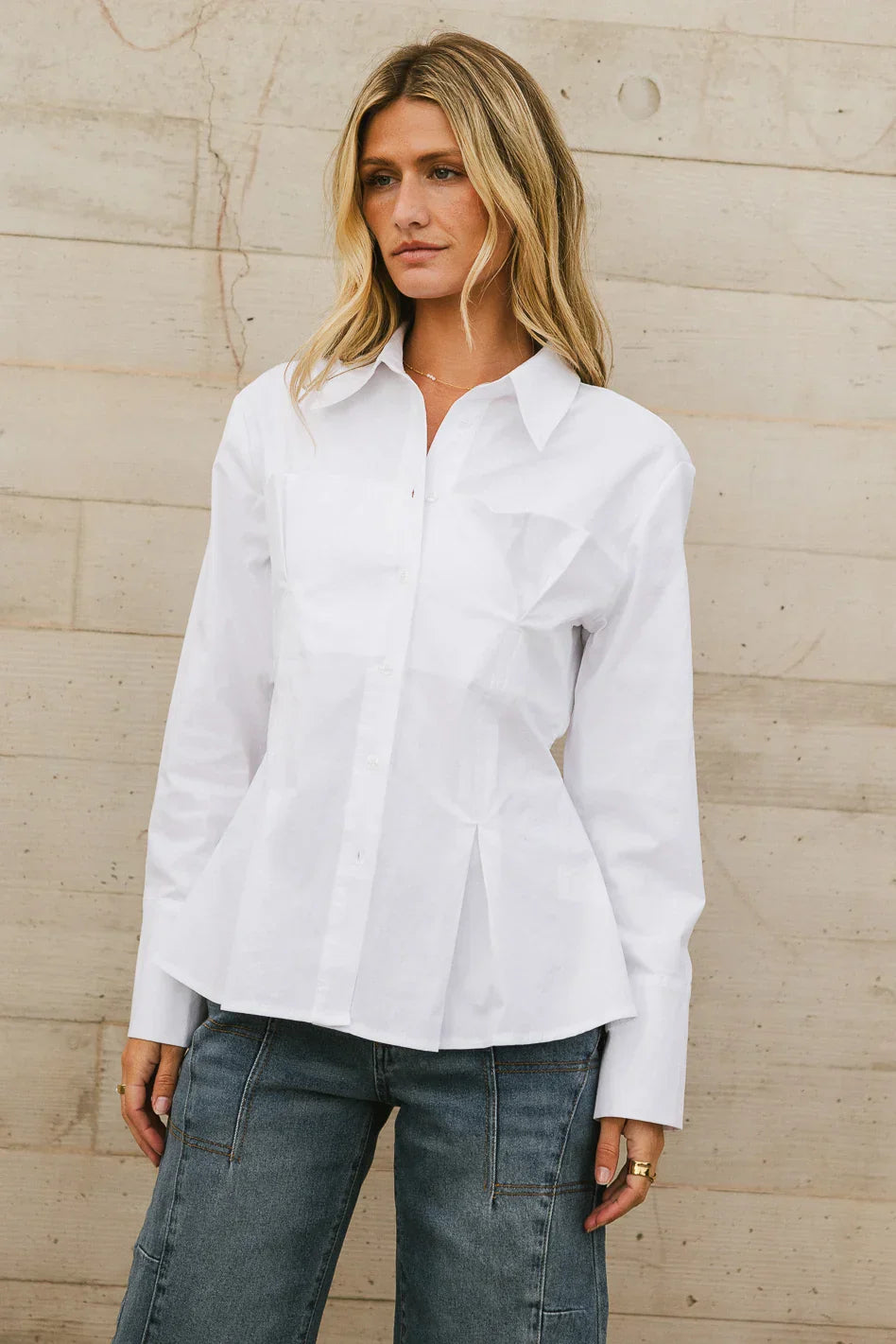 Valerie Corseted Button Up - FINAL SALE