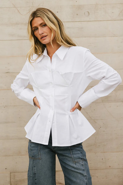 Valerie Corseted Button Up - FINAL SALE