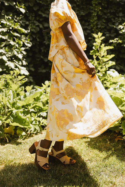 Saffron Floral Midi Skirt - FINAL SALE