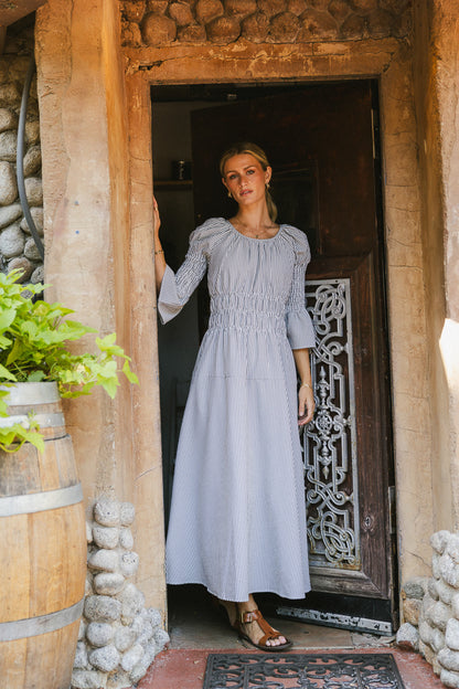 Kenny Stripe Smocked Maxi Dress - FINAL SALE